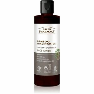 Green Pharmacy Bamboo & Niacinamide Face Toner aktivní tonikum pro mastnou pleť 200 ml obraz