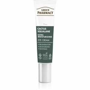 Green Pharmacy Cactus & Squalane Eye Cream hydratační a rozjasňující péče na oční víčka a kruhy pod očima 15 ml obraz