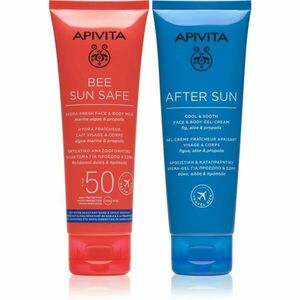Apivita Bee Sun Safe Beach Essentials dárková sada na opalování SPF 50 obraz