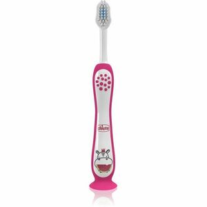 Chicco Toothbrush 3-6y+ zubní kartáček pro děti Hippo 1 ks obraz