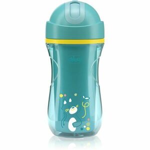 Chicco Sport Cup 14m+ hrnek s brčkem Teal 266 ml obraz