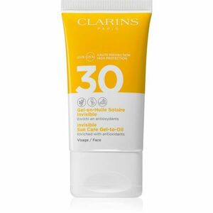Clarins Invisible Sun Care Gel-to-Oil opalovací fluid na obličej SPF 30 50 ml obraz