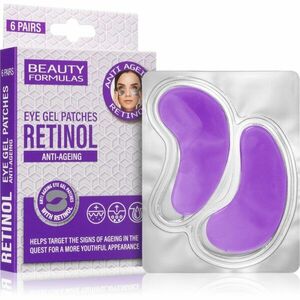 Beauty Formulas Retinol zpevňující gelové polštářky pod oči s retinolem 6x2 ks obraz