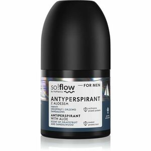 so!flow Men Antiperspirant antiperspirant roll-on pro muže Aloe scent of Grapefruit and Sandalwood 50 ml obraz