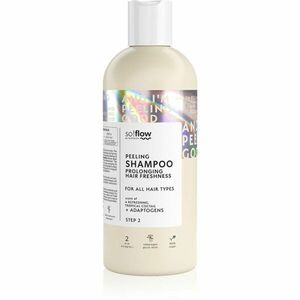so!flow Peeling Shampoo For All Hair Types peelingový šampon pro mastnou pokožku hlavy 400 ml obraz