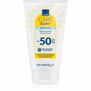Avon Care Sun + Sensitive hydratační krém na opalování pro citlivou pleť SPF 50 150 ml obraz