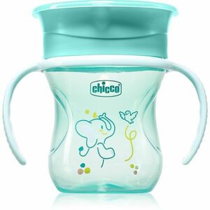 Chicco 360 Perfect X 12m+ tréninkový hrnek s držadly Teal 200 ml obraz