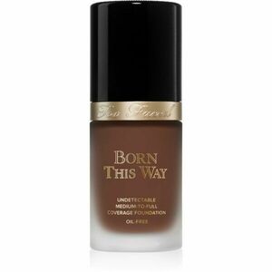 Too Faced Born This Way Flawless Coverage Natural Finish Foundation krycí make-up pro přirozený vzhled odstín Ganache 30 ml obraz