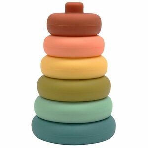 O.B Designs Silicone Stacker Tower skládací věž Cherry 8m+ 1 ks obraz