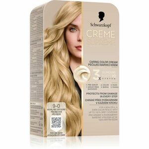 Schwarzkopf Creme Supreme permanentní barva na vlasy odstín 9-0 Přirozená velmi světlá blond 60 ml obraz