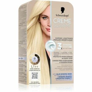 Schwarzkopf Creme Supreme permanentní barva na vlasy odstín L1++ Extrémní zesvětlovač plus 60 ml obraz