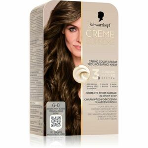 Schwarzkopf Creme Supreme permanentní barva na vlasy odstín 6-0 Přirozená tmavá blond 60 ml obraz