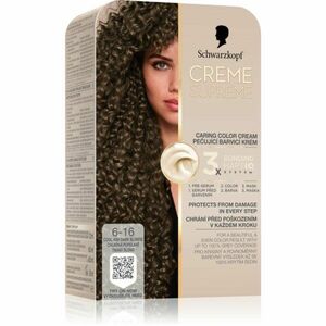 Schwarzkopf Creme Supreme permanentní barva na vlasy odstín 6-16 Chladná popelavě tmavá blond 60 ml obraz
