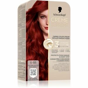 Schwarzkopf Creme Supreme permanentní barva na vlasy odstín 6-88 Tmavá červená 60 ml obraz