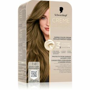 Schwarzkopf Creme Supreme permanentní barva na vlasy odstín 7-0 Přirozená blond 60 ml obraz