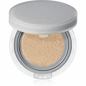 rom&nd Nu Zero Cushion lehký ochranný make-up v houbičce pro rozjasnění pleti odstín 03 Natural 21 15 g obraz