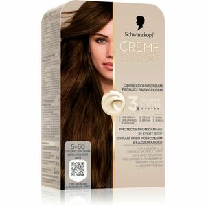 Schwarzkopf Creme Supreme permanentní barva na vlasy odstín 5-60 Světlá čokoládová hnědá 60 ml obraz