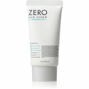 rom&nd Zero Sun Clean minerální ochranný fluid na obličej SPF 50+ odstín 01 Fresh 50 ml obraz