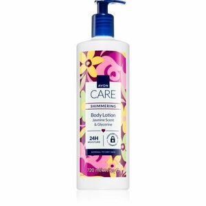 Avon Care Jasmine Scent & Glycerine třpytivé mléko pro normální a suchou pokožku 720 ml obraz