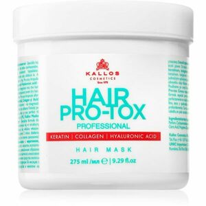 Kallos Hair Pro-Tox maska pro slabé a poškozené vlasy s kokosovým olejem, kyselinou hyaluronovou a kolagenem 275 ml obraz