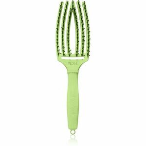 Olivia Garden Fingerbrush Boar & Nylon kartáč na vlasy s nylonovými a kančími štětinami Dolce Vita Green Pistacchio 1 ks obraz