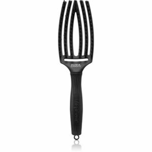 Olivia Garden Fingerbrush Boar & Nylon kartáč na vlasy s nylonovými a kančími štětinami Full Black M 1 ks obraz