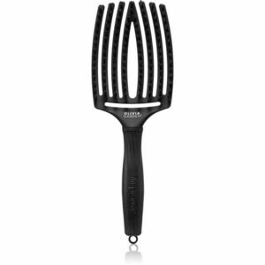 Olivia Garden Fingerbrush Boar & Nylon kartáč na vlasy s nylonovými a kančími štětinami Full Black L 1 ks obraz