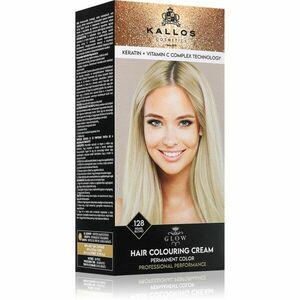 Kallos Glow Lasting Cream Colour permanentní barva na vlasy odstín Pearl Blond 60 ml obraz