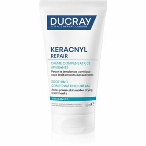 Ducray Keracnyl Repair Soothing Compensating Cream zklidňující a hydratační krém pro citlivou pleť se sklonem k akné 50 ml obraz