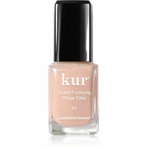 LONDONTOWN Kur Tinted Fortifying Ridge Filler vyhlazující podkladový lak na nehty pro suché a křehké nehty odstín Apricot Beige 12 ml obraz