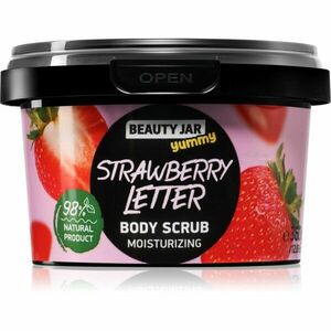 Beauty Jar Yummy Strawberry Letter jemný peeling s hydratačním účinkem 360 g obraz