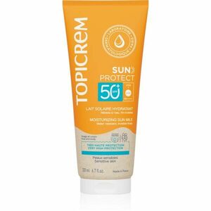 Topicrem Sun Protect Moisturizing Sun Milk SPF50+ hydratační mléko na opalování SPF 50+ 200 ml obraz