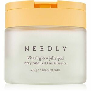 NEEDLY Vita C Glow Jelly Pad čisticí tampónky pro rozjasnění pleti s vitamínem C 60 ks obraz