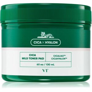 VT Cosmetic Cica Mild Toner Pad peelingové pleťové tamponky se zklidňujícím účinkem 60 ks obraz