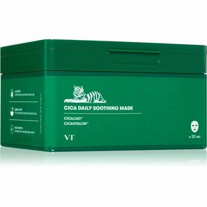 VT Cosmetic Cica Daily Soothing Mask intenzivně hydratační pleťová maska se zklidňujícím účinkem velké balení 30 ks obraz