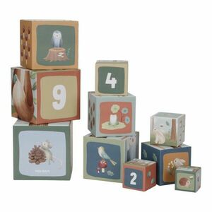 Little Dutch Forest Friends Stacking Blocks kostky pro děti 18 m+ Blue 10 ks obraz