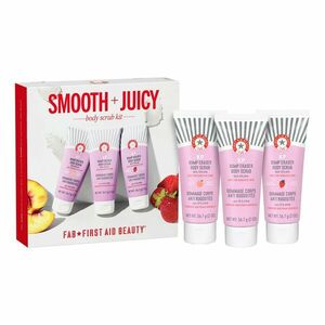 FIRST AID BEAUTY - Smooth + Juicy Scrub Kit – Sada tělového peelingu proti keratóze pilaris obraz
