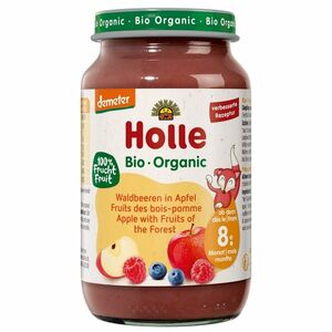 HOLLE Bio dětská přesnídávka Lesní plody v jablku 220 g obraz