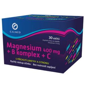 GALMED Magnesium 400 mg + B komplex + C sáčky 30 ks obraz