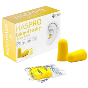 HASPRO Multi10 Špunty do uší, žluté 20 ks obraz