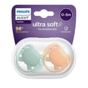 Philips Avent Šidítko Ultrasoft Premium neutral 0-6m 2 ks obraz