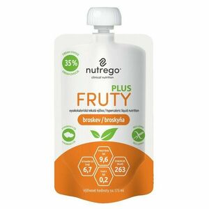 NUTREGO FRUTY PLUS broskev por.sol. 4 x 175 ml obraz