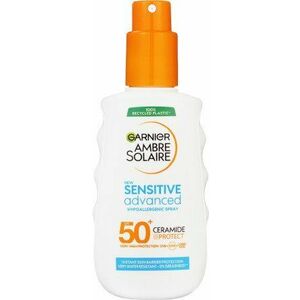GARNIER Ambre Solaire Sensitive Advanced Sprej na světlou a citlivou pokožka, SPF 50+, 150 ml obraz