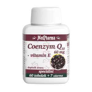MEDPHARMA Coenzym Q10 60 mg + Vitamin E 67 tobolek obraz