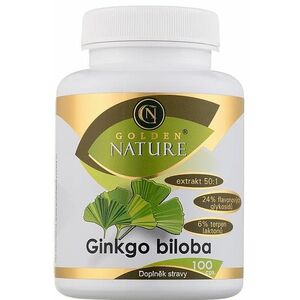 GOLDEN NATURE Ginkgo Biloba extrakt 50: 1 60 mg 100 kapslí obraz