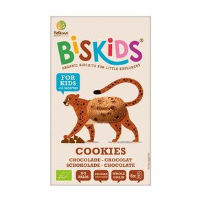 BELKORN BISkids BIO dětské celozrnné sušenky s belgickou čokoládou 6 x 2 ks obraz