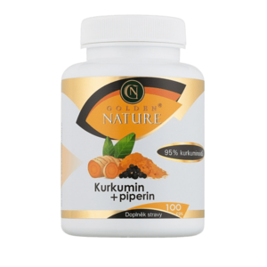 GOLDEN NATURE Kurkumin 95% + Piperin 100 kapslí obraz