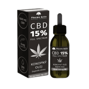PHARMA ACTIV Konopný olej CBD 15% 1500 mg 10 ml obraz