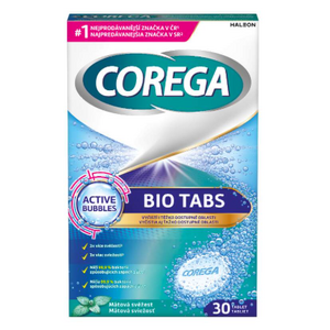 COREGA Bio Tabs čisticí tablety na zubní náhradu 30 tablet obraz