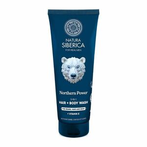 NATURA SIBERICA Arctic Wild Mycí gel 3v1 na vlasy, tělo a vousy Severní síla 200 ml obraz